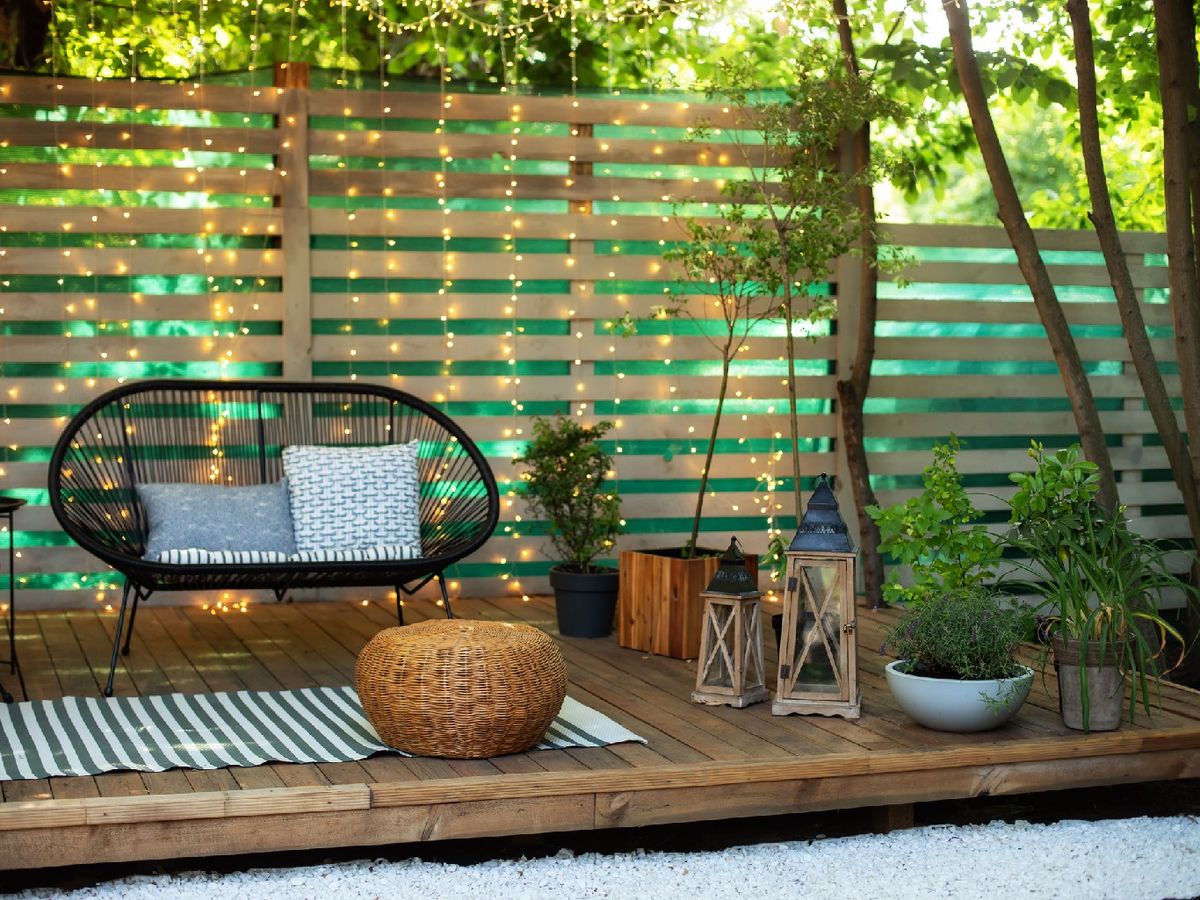 Las luces añaden un toque acogedor y encantador