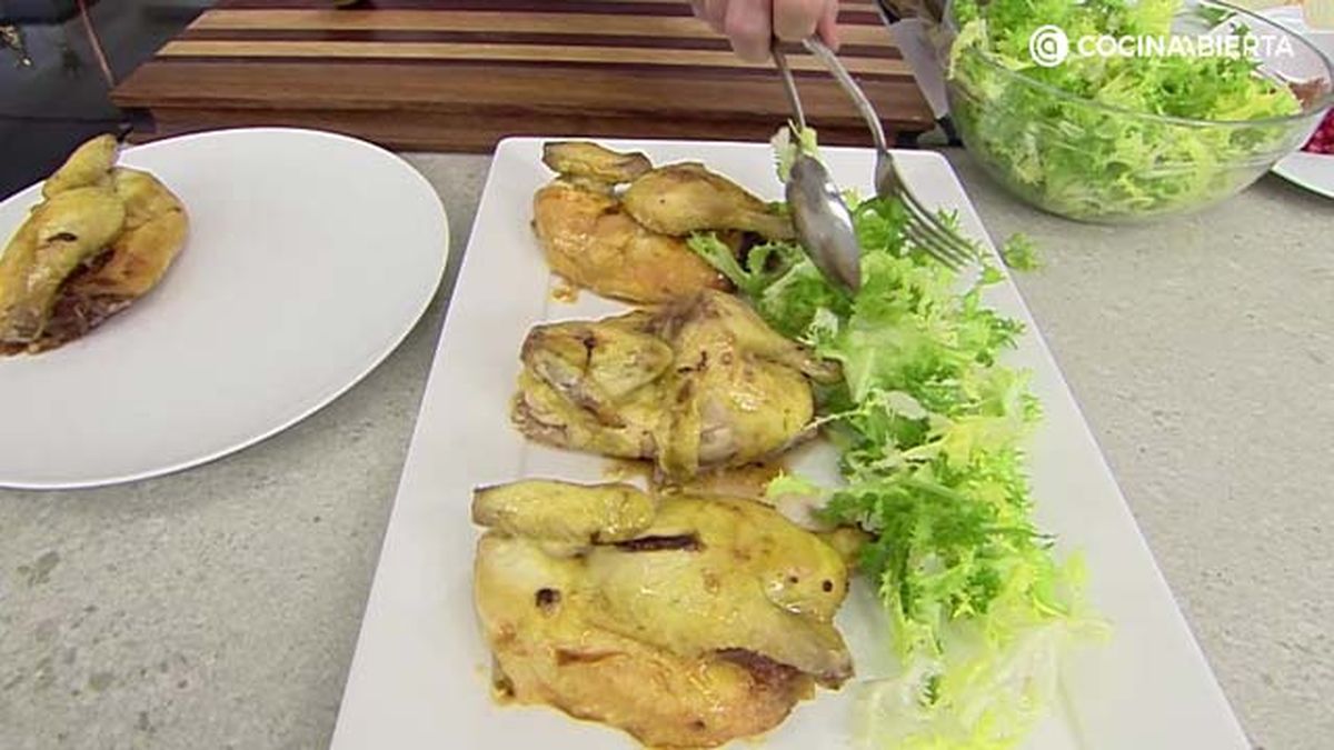 Picanton relleno con pure de castanas paso 5