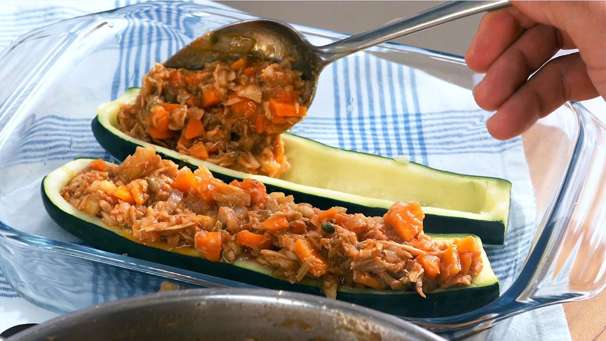 5 recetas fáciles con calabacín y 3 formas de prepararlo  calabacín relleno paso a paso