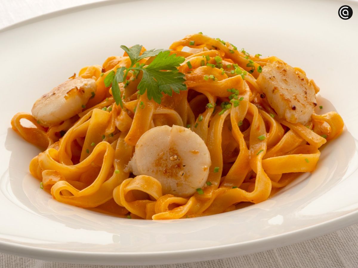 Tallarines con vieiras, receta de Karlos Arguiñano