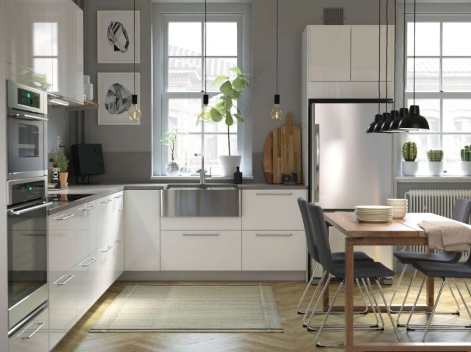 Cocina con forma de L