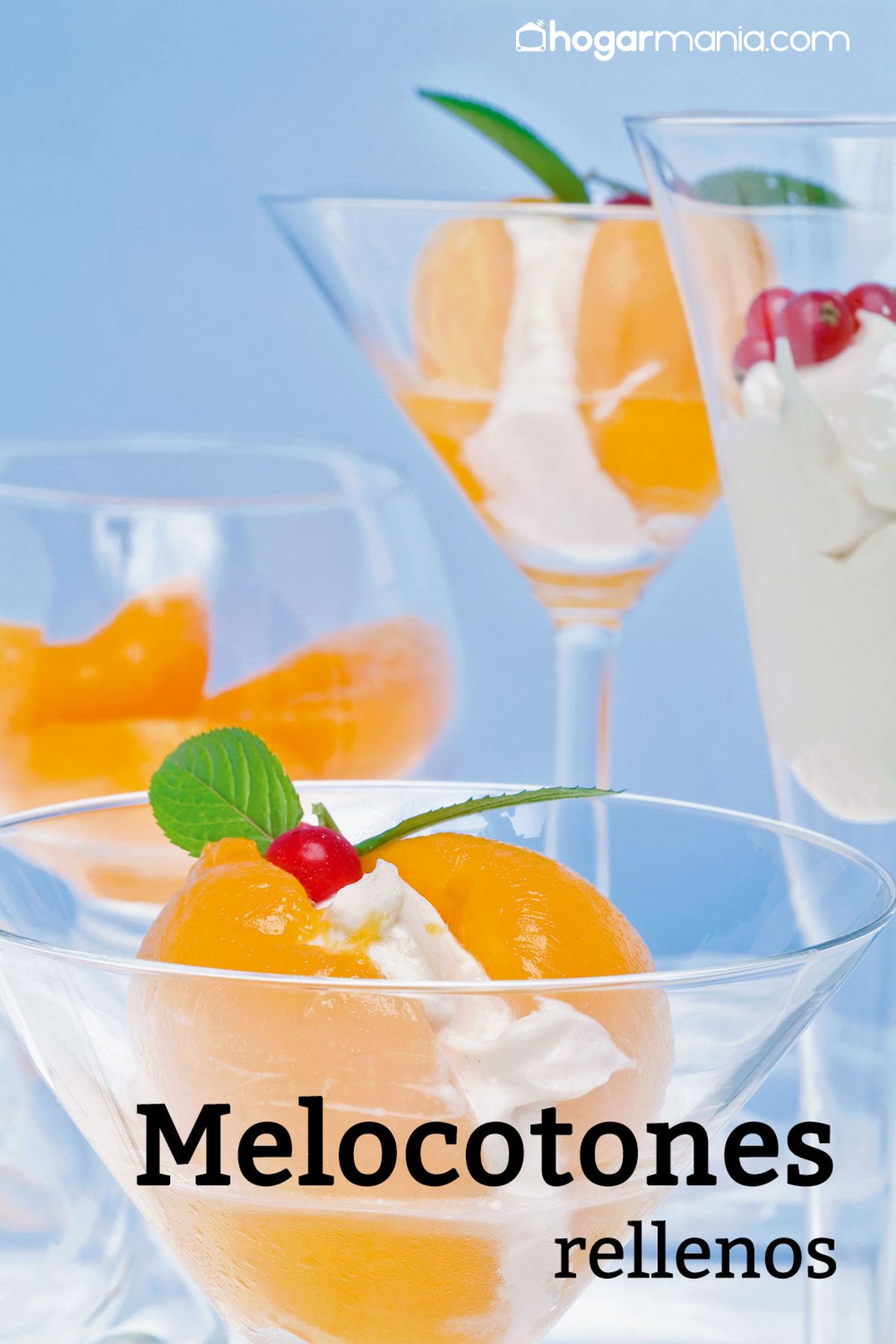 melocotones rellenos receta