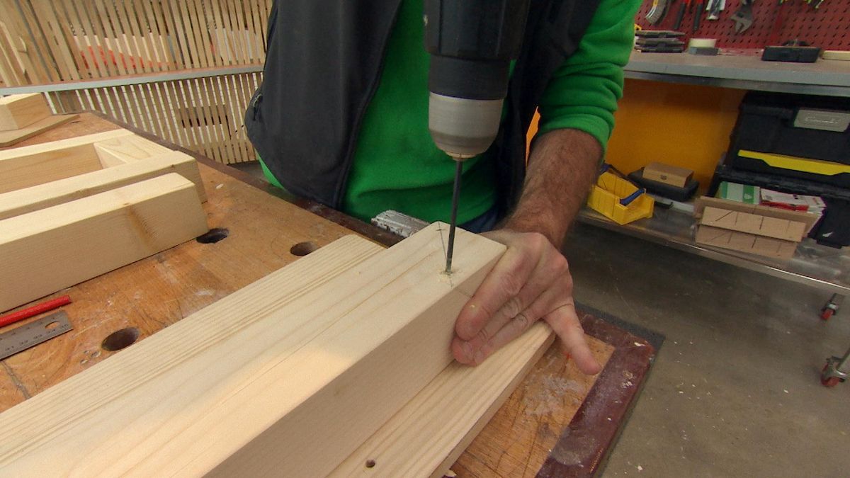 Taburete macizo paso 3