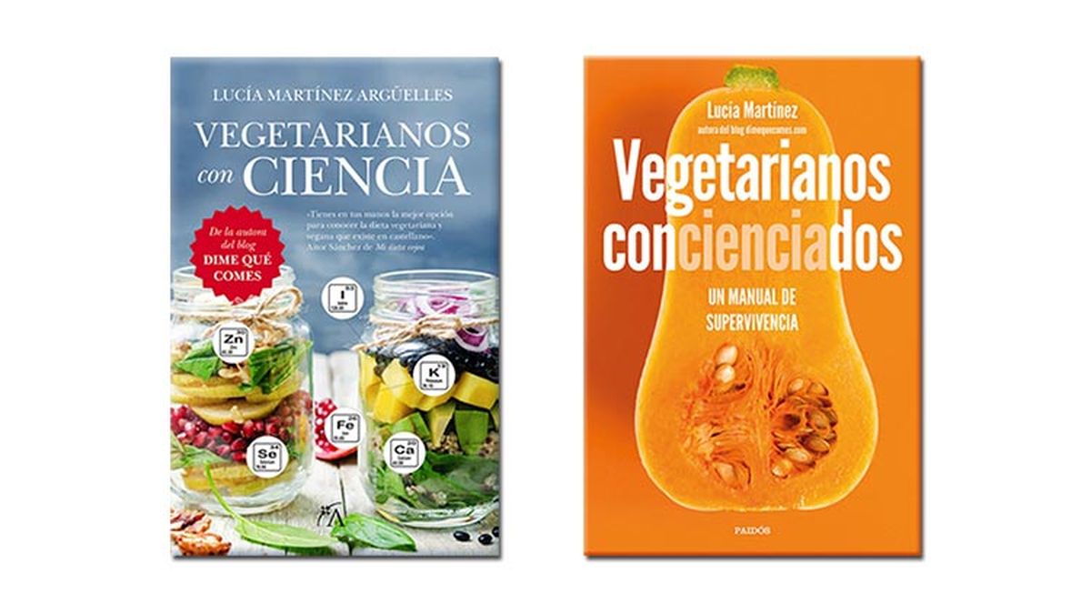 Libros "Vegetarianos con ciencia" y "Vegetarianos concienciados"