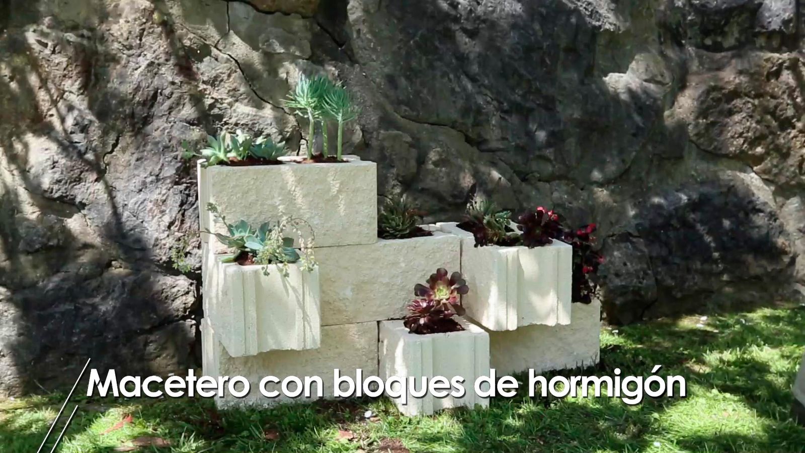 Cómo hacer un macetero con bloques de hormigón paso 8 Cómo hacer un macetero con bloques de hormigón paso 8