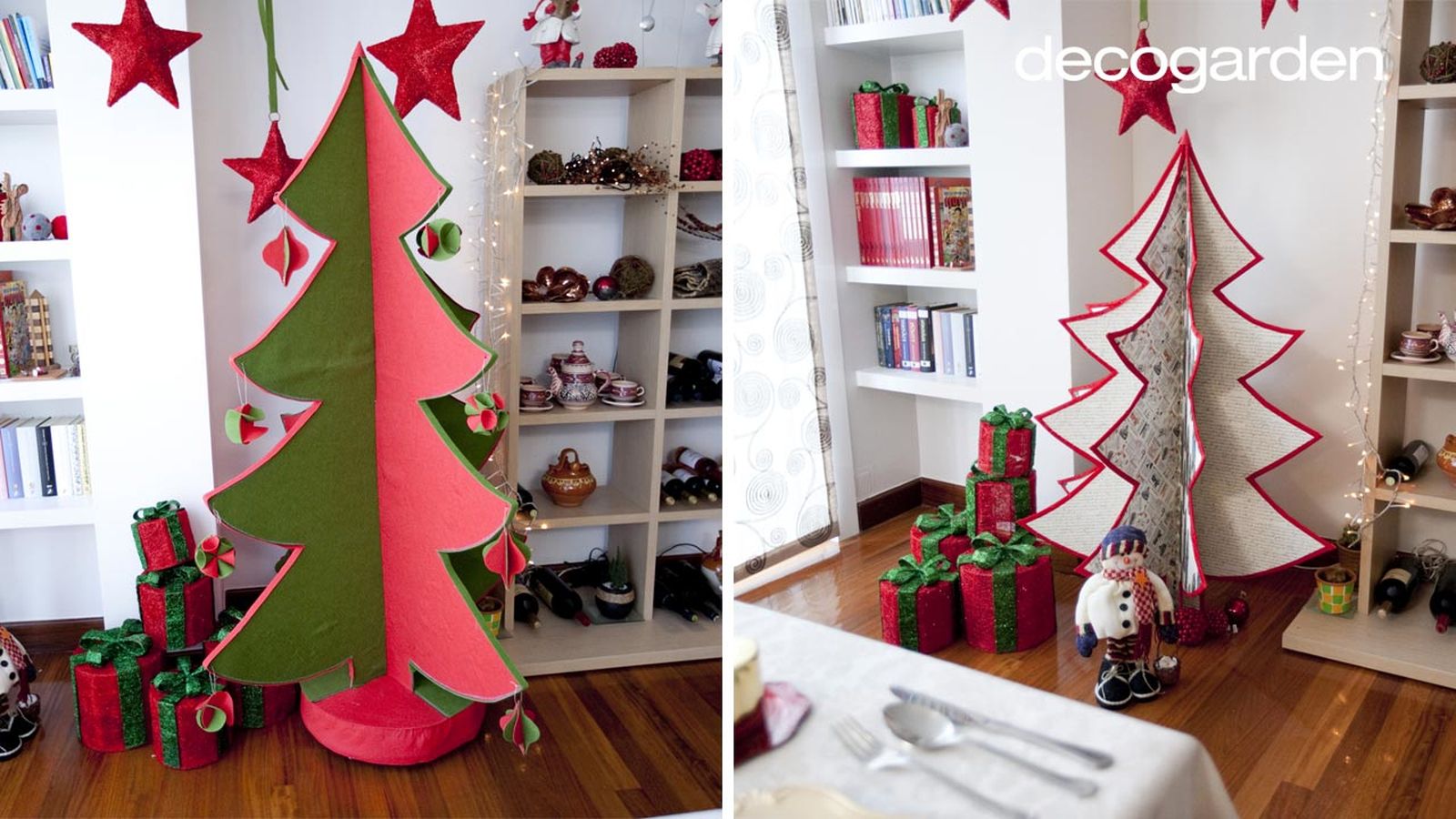arbol navidad carton 2 modelos