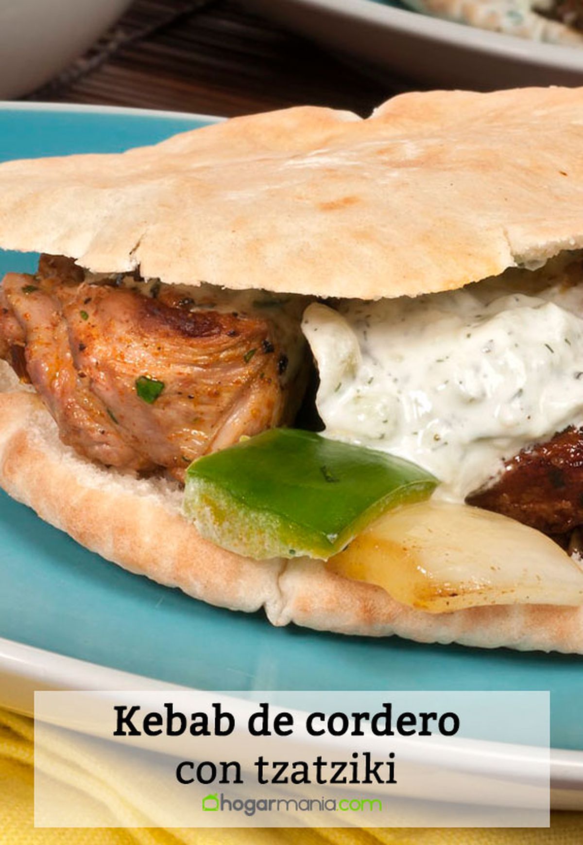 kebab cordero tzatziki