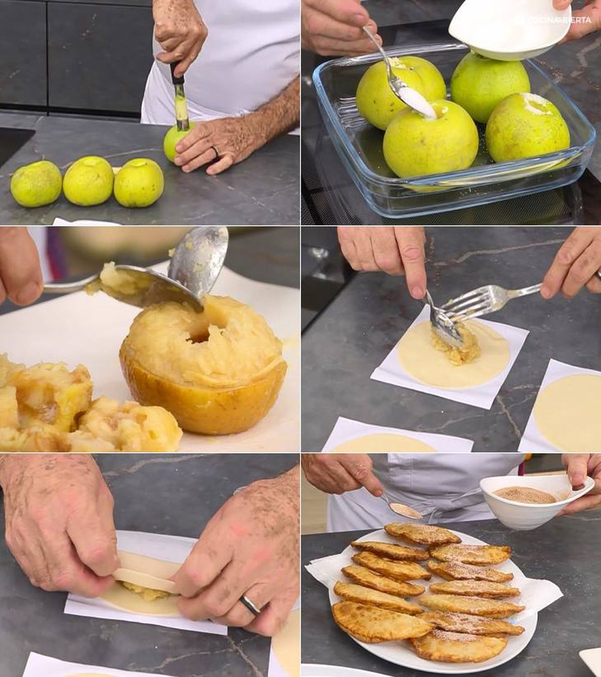 empanadillas manzana pasos