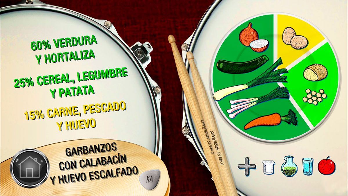 garbanzos calabacin plato