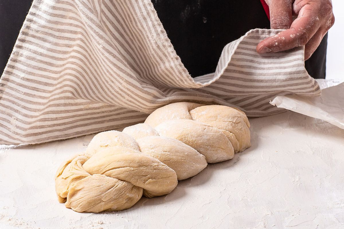 receta pan trenzado bollo dulce pascua challah tapar masa