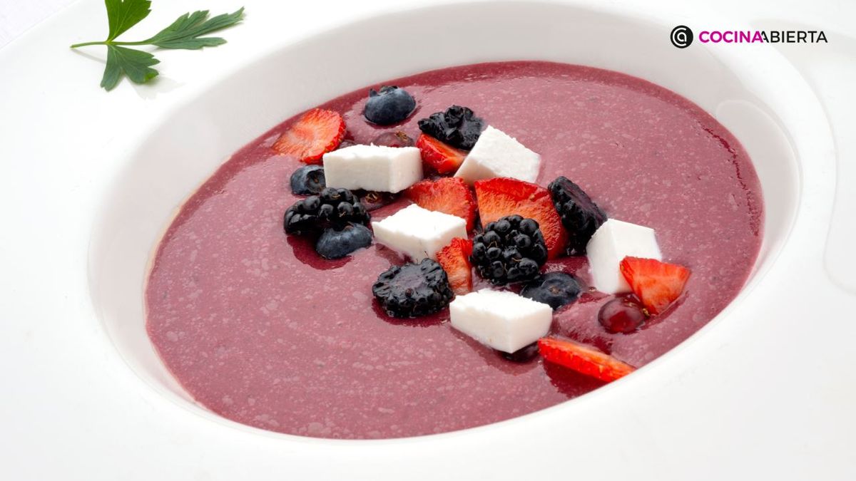 Gazpacho de frutos rojos