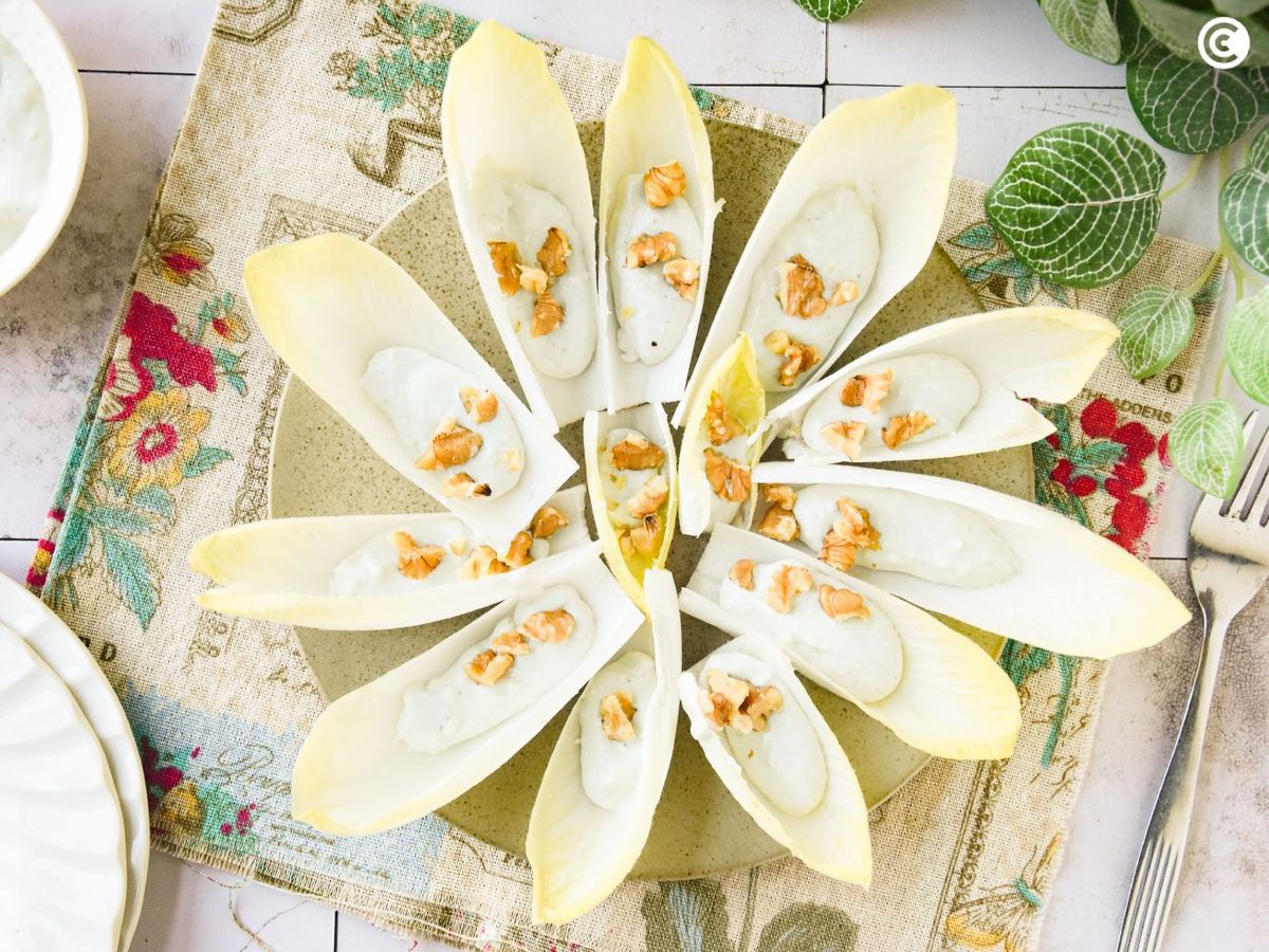 Receta de endivias con roquefort