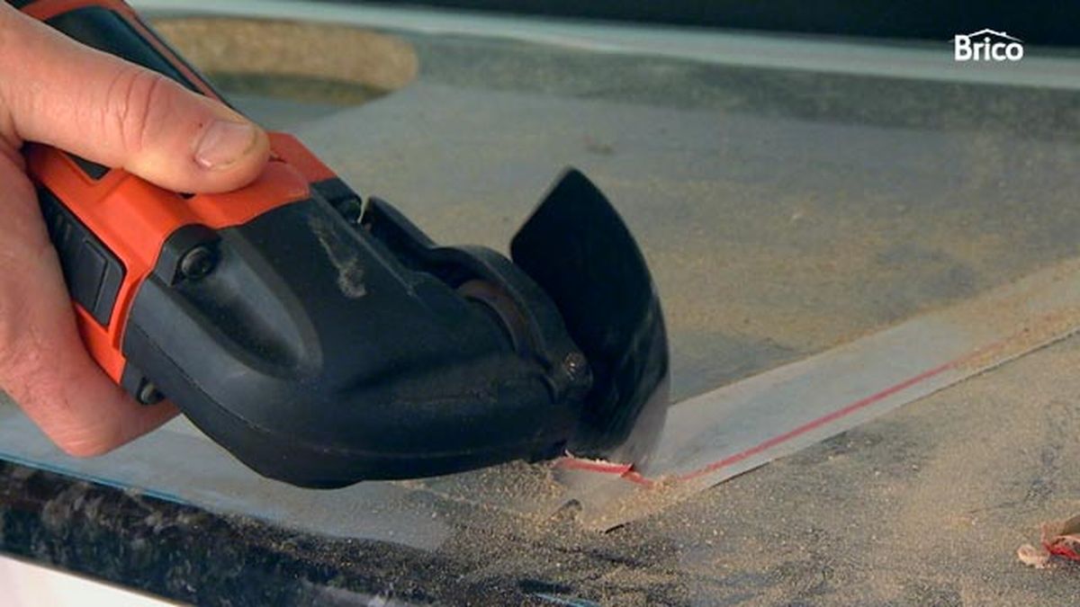 Cortar una encimera de cocina paso 3