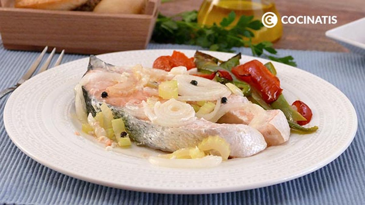 Receta de salmón al horno con papillote de verduras   paso 6