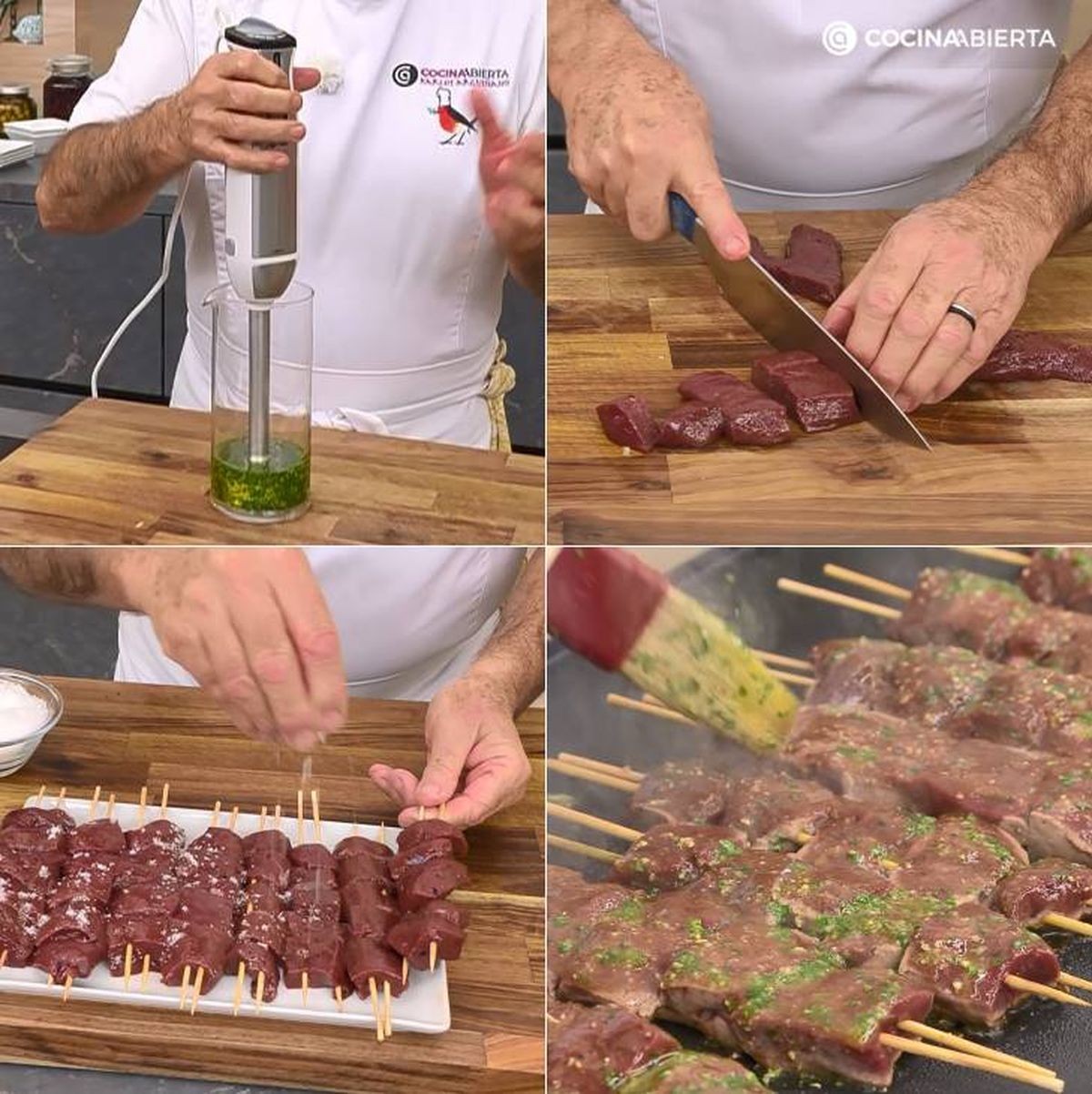 brochetas higado pasos