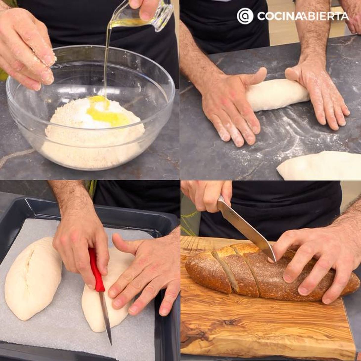 pan de arroz con trigo receta pasos