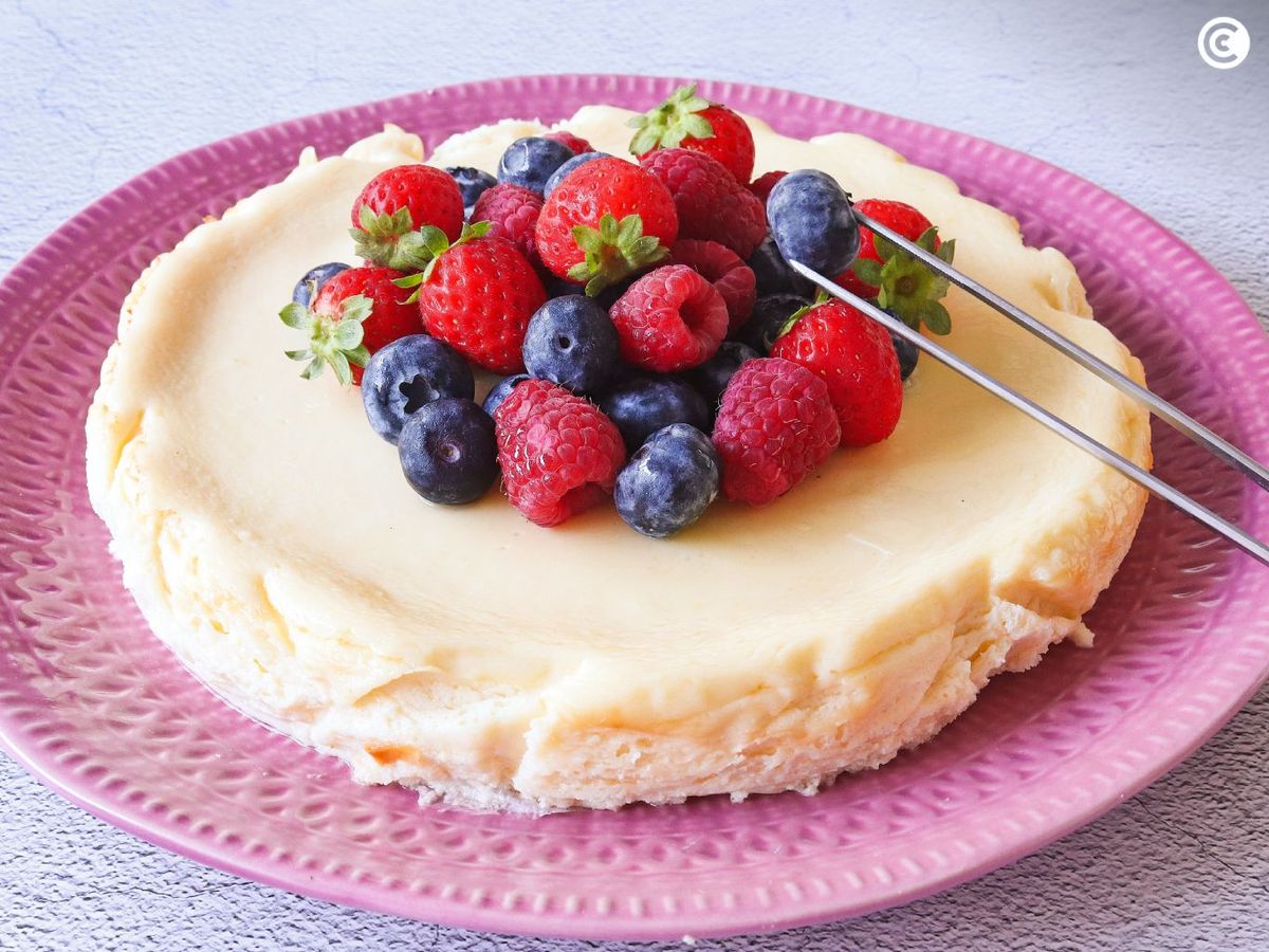 Decorar la tarta de requesón