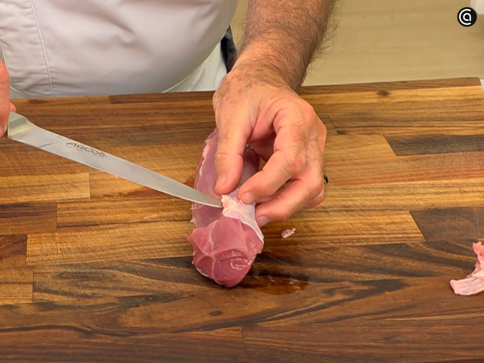 Retira las telillas del solomillo