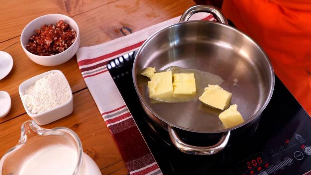 Receta de croquetas caseras de jamón   paso 1