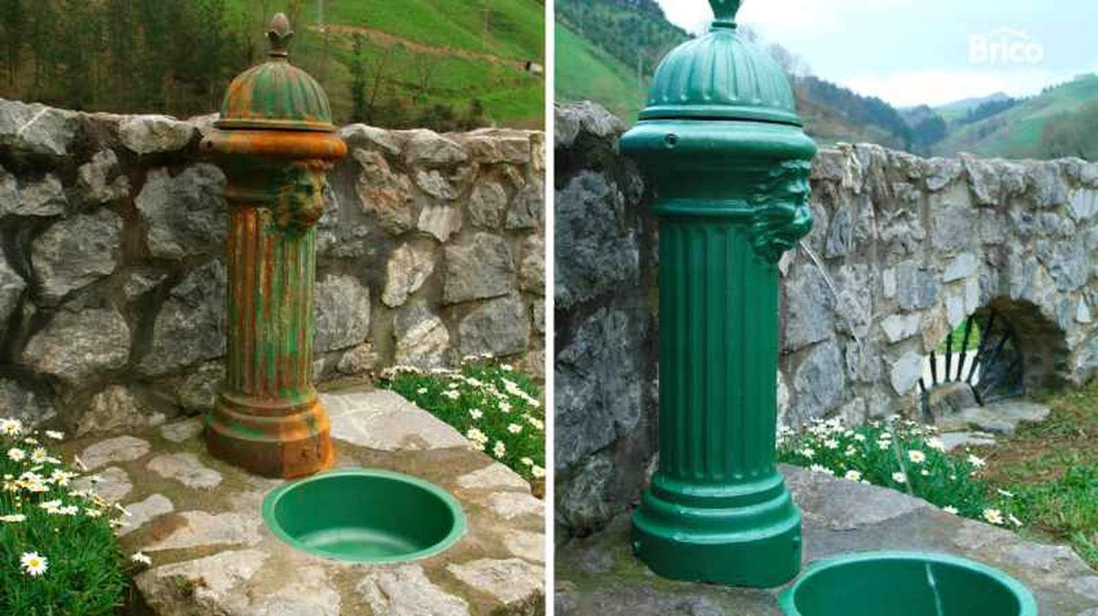 Restauración de una fuente de hierro
