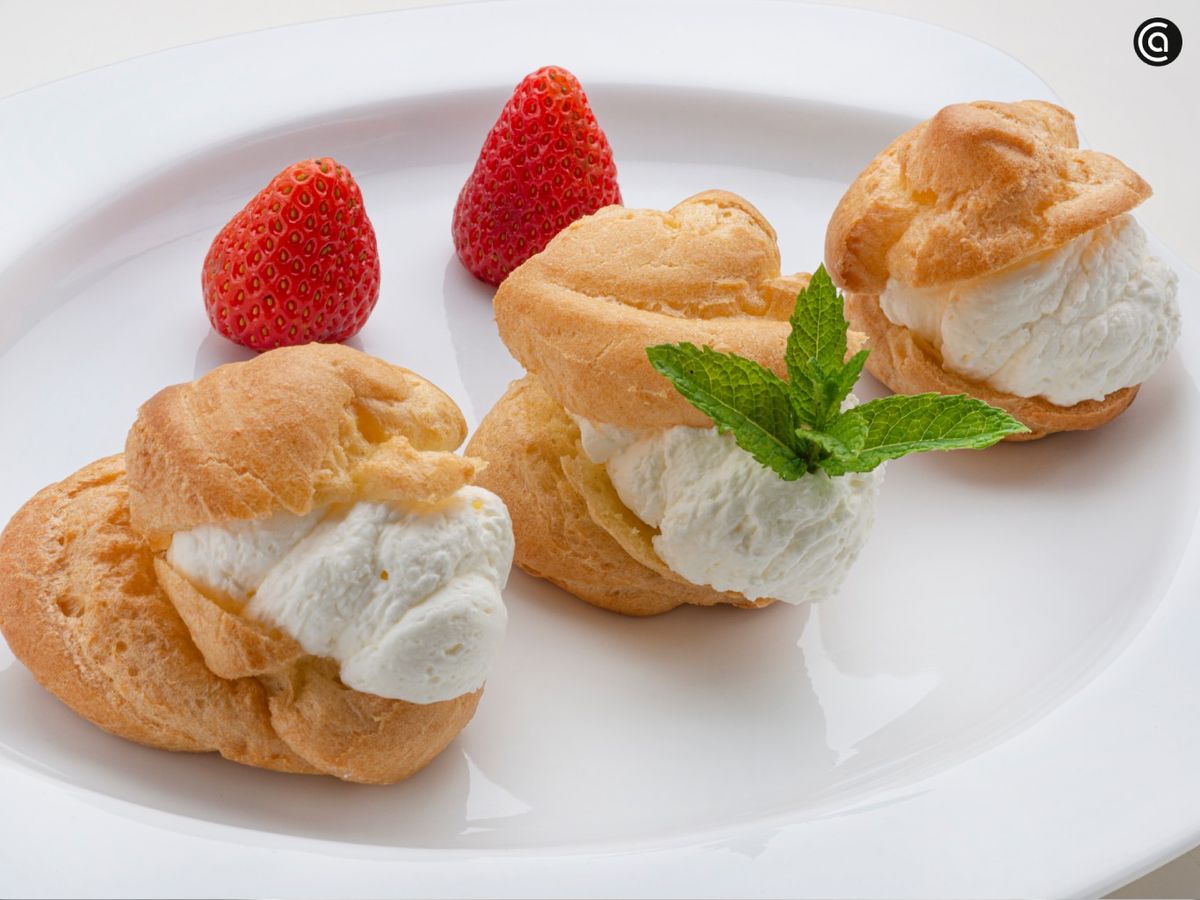 Los profiteroles son unas de las elaboraciones que se preparan con masas escaldadas