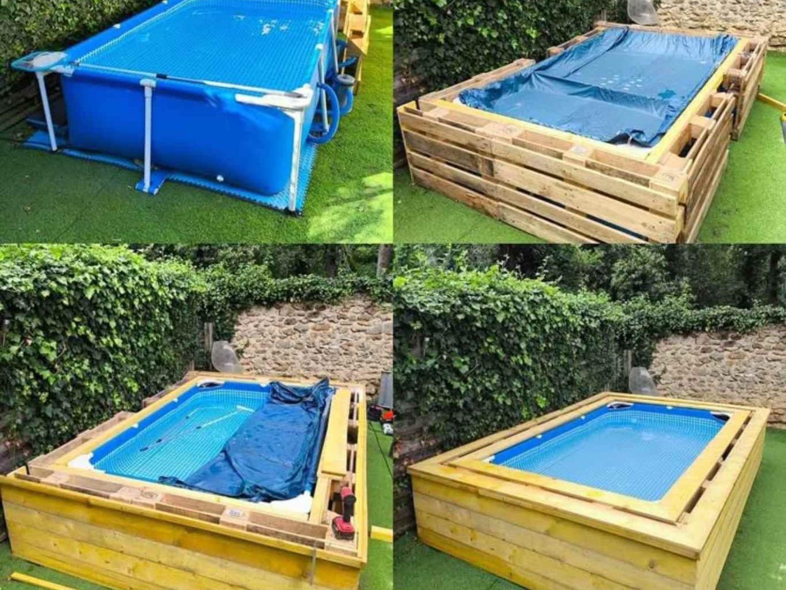 revestir piscina con madera revestir piscina con madera