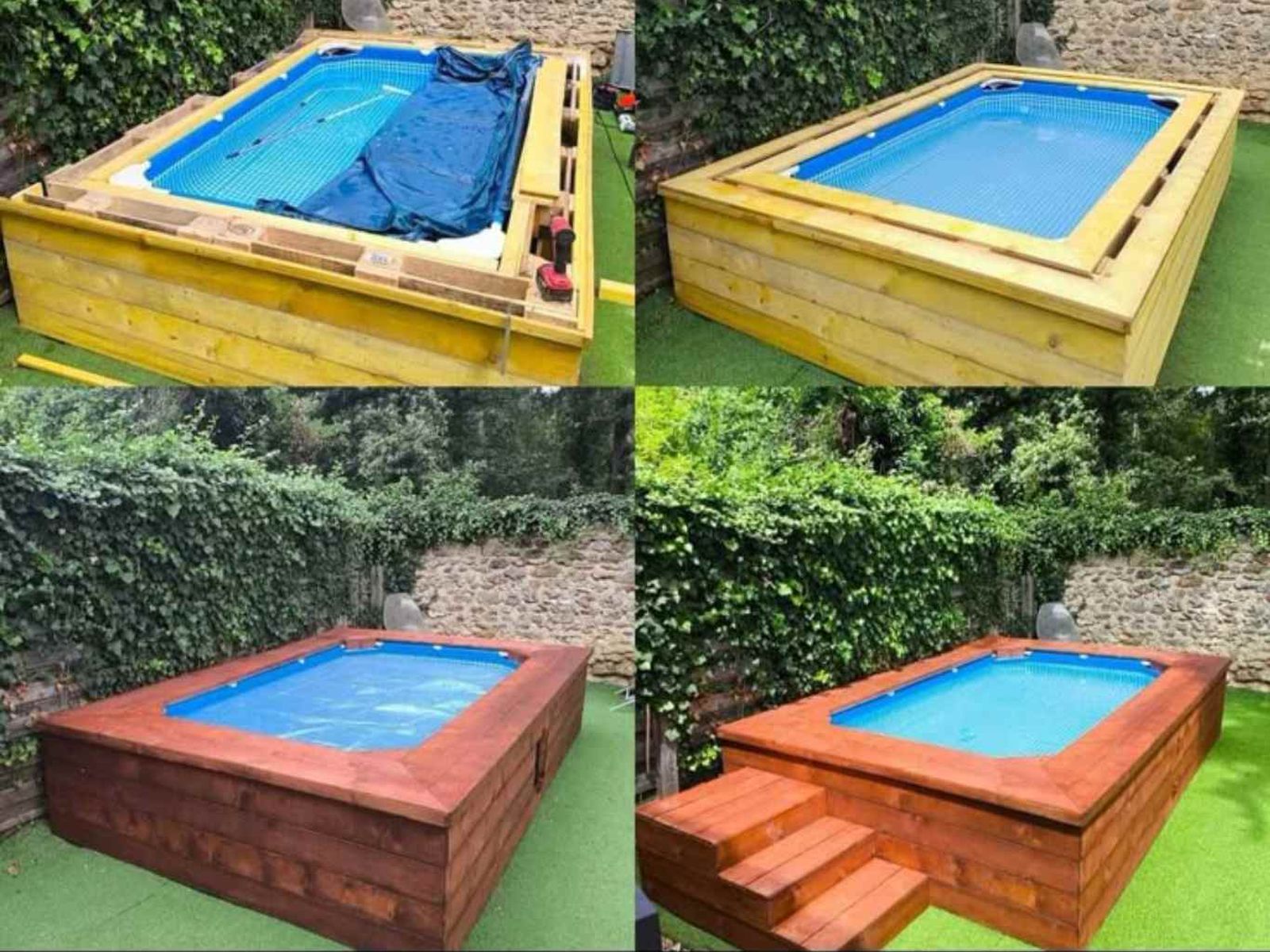 revestir piscina con madera revestir piscina con madera