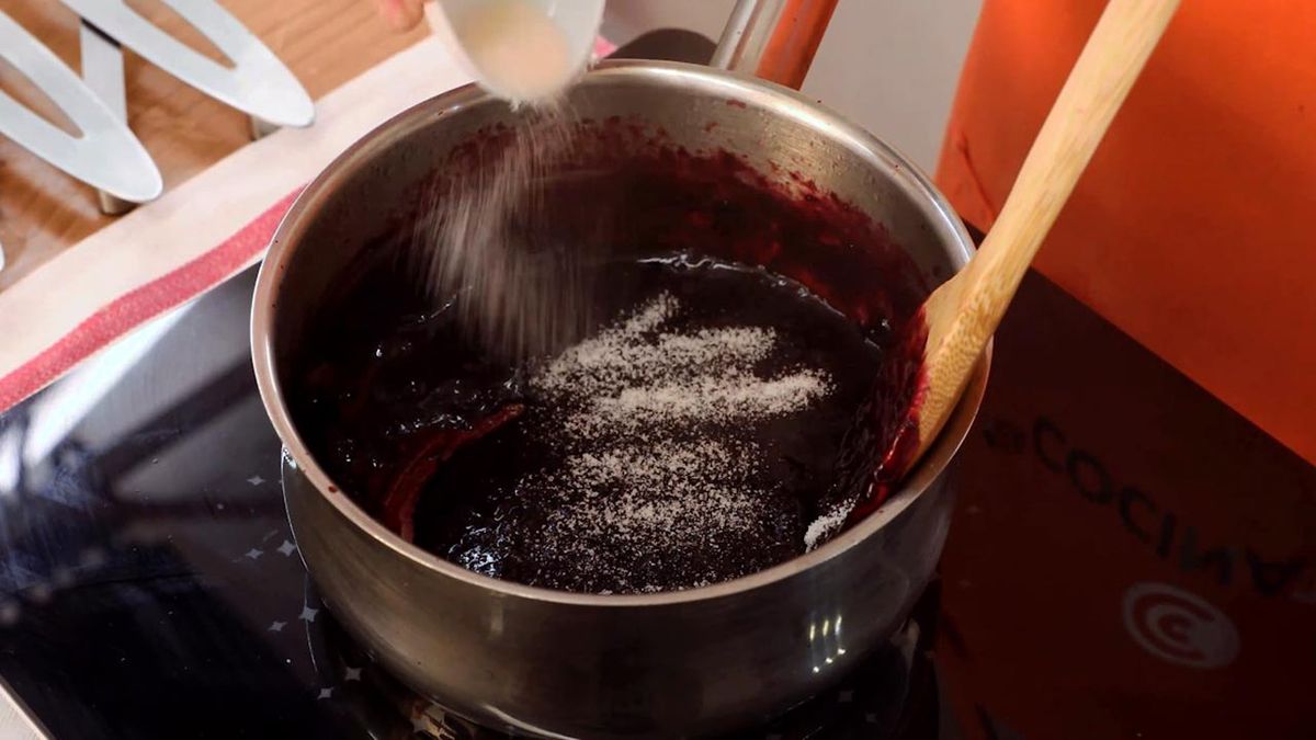 Receta de mermelada de arándanos (sin azúcar)  paso 2