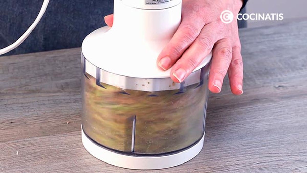 Receta de crema de pistacho   paso 2