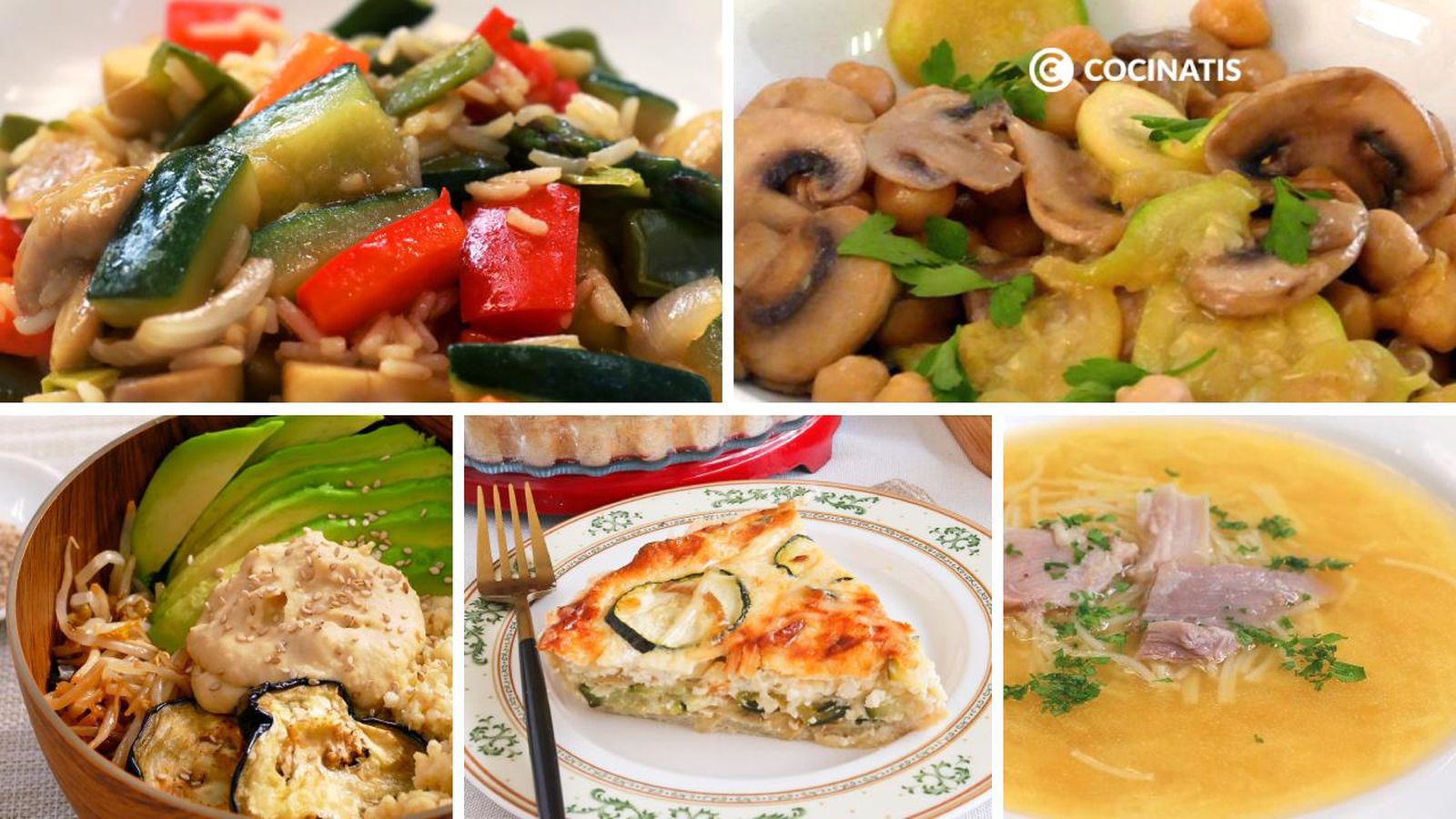 Menú semanal con recetas variadas