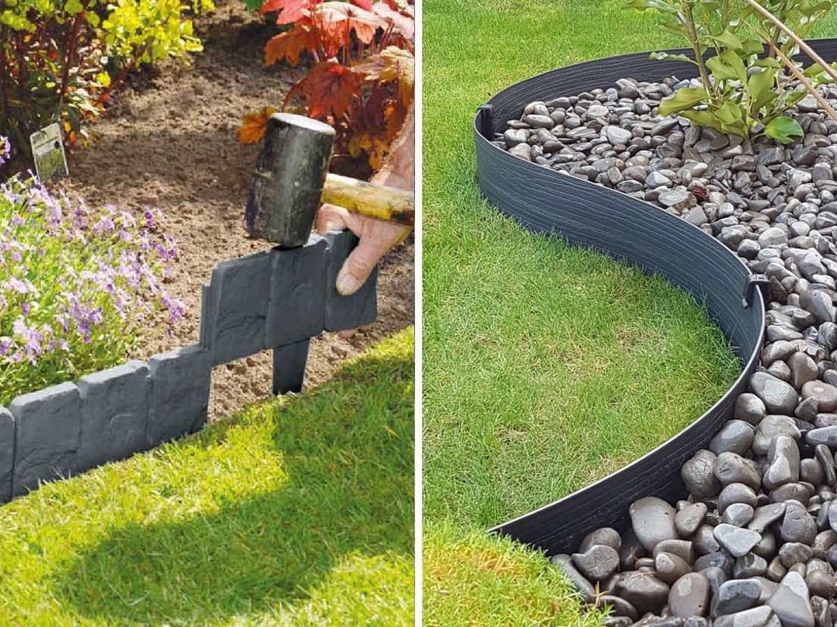 Bordillos para jardín de plástico / Fotos: Pinterest