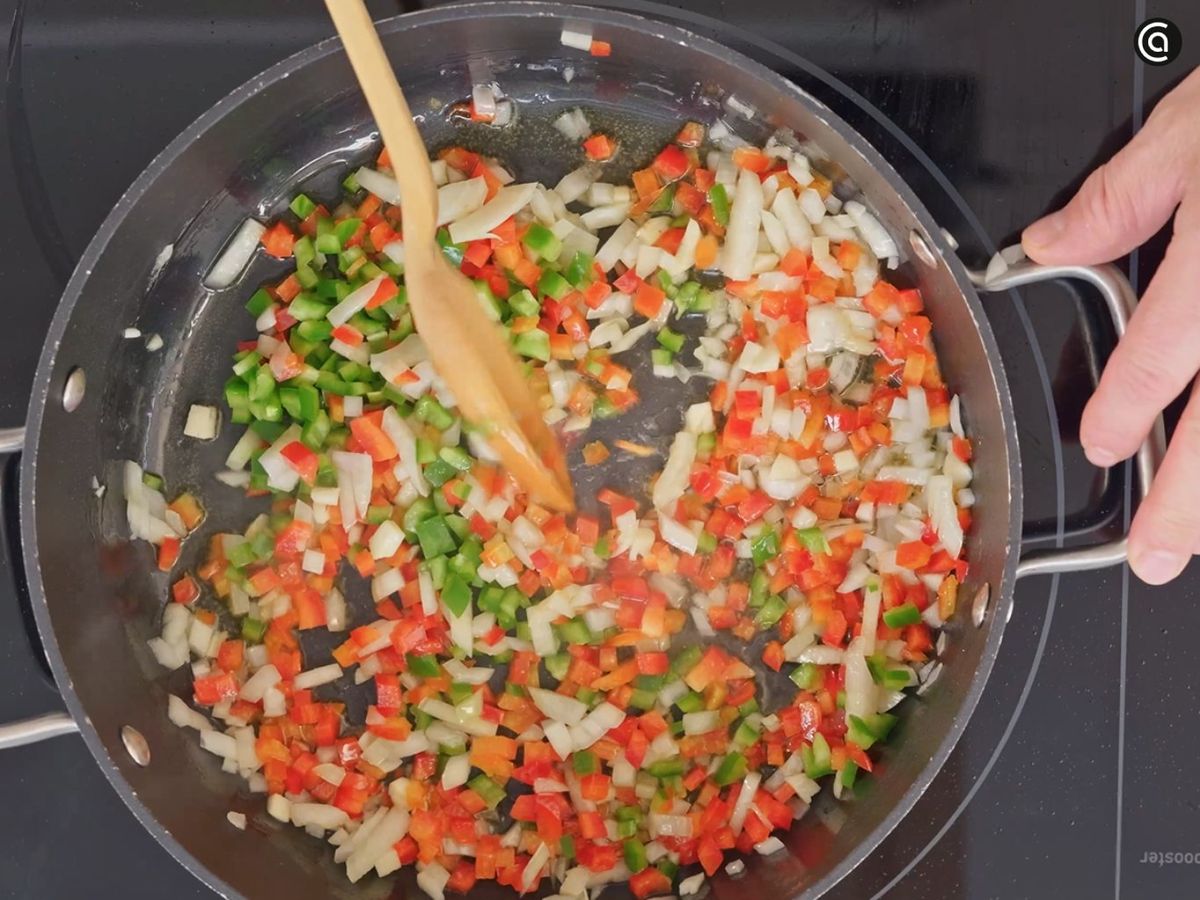 Arroz meloso con gambas - paso 2