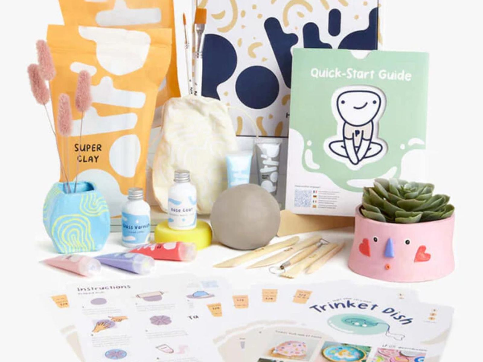 Kit de alfarería creativa de Pott'd. Kit de alfarería creativa de Pott'd.