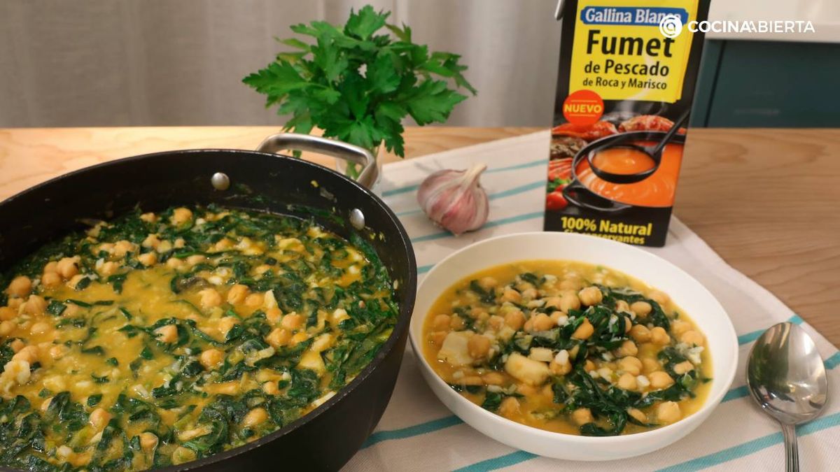 potaje semana santa con caldo natural de gallina blanca