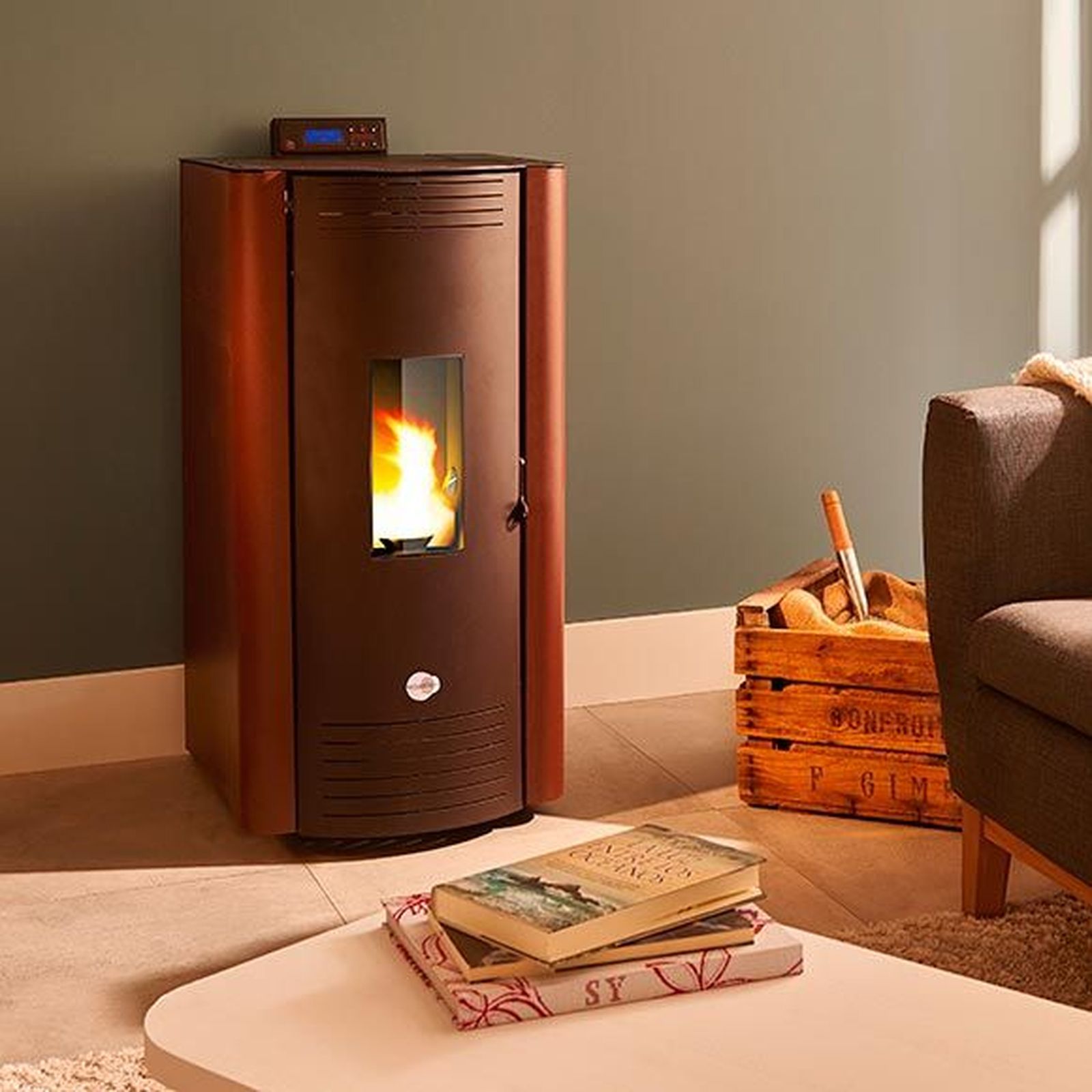ahorro energia casa estufa pellets leroy merlin
