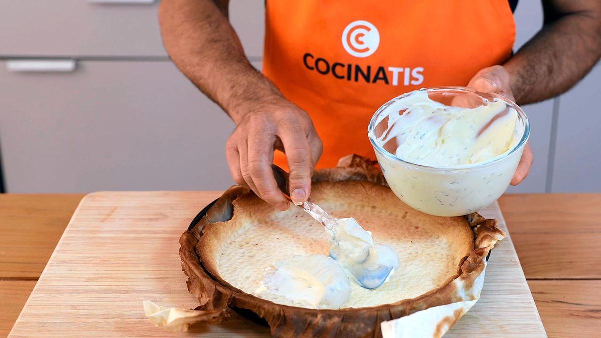 Receta de tarta de verduras en espiral  paso 4