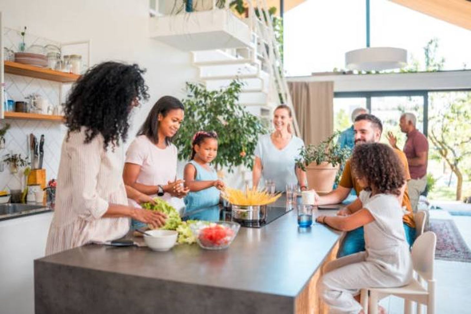 familias en cocina americana familias en cocina americana