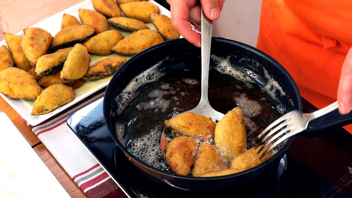 Receta de tigres o mejillones rellenos con bechamel  paso 6