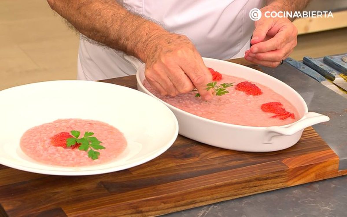 Decora con láminas de fresa