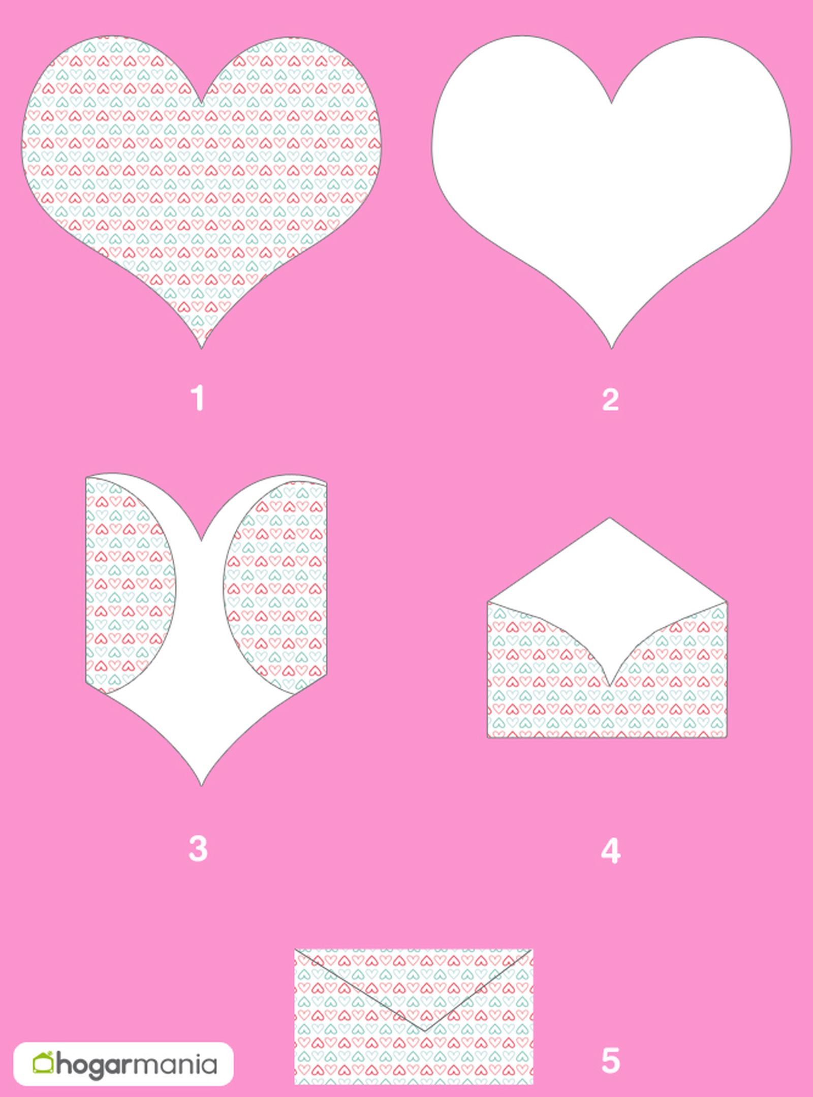 Hacer un sobre con un corazón para San Valentín paso a paso Hacer un sobre con un corazón para San Valentín paso a paso