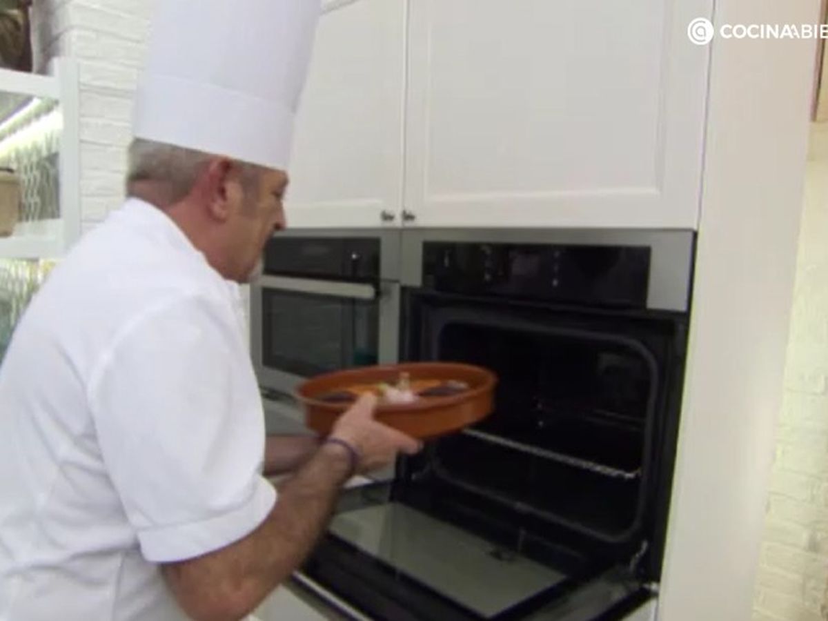 El último paso es hornear el arroz a 220º durante 20 minutos