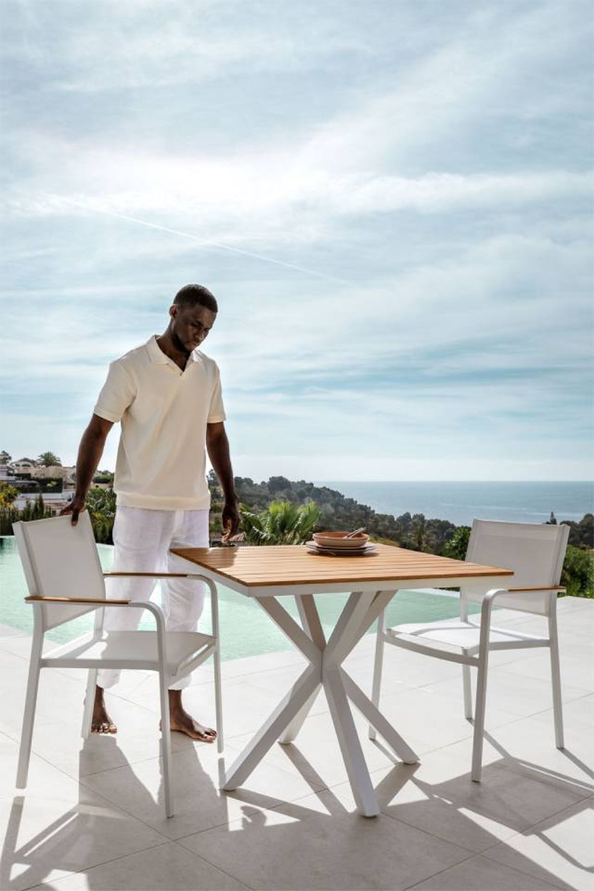 mesa y sillas coleccion archer de sklum