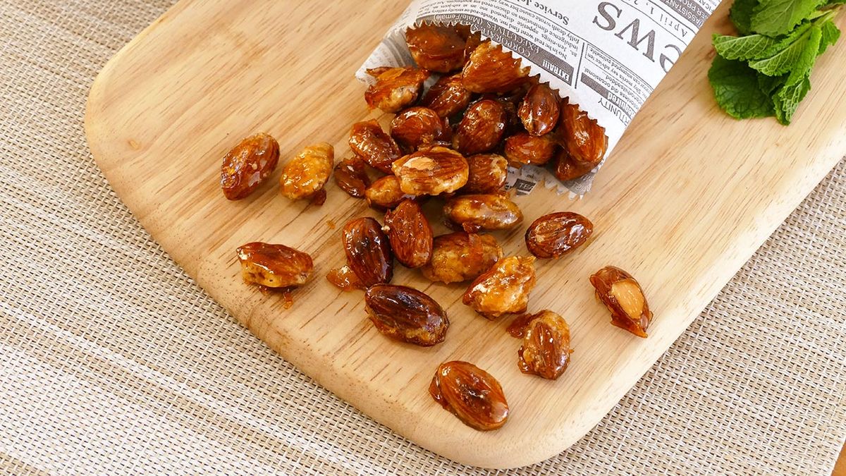 Receta de almendras garrapiñadas  paso 5