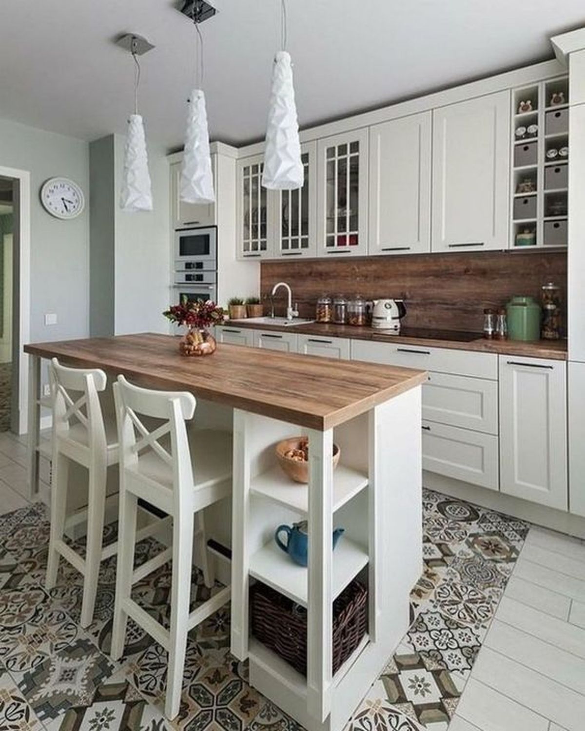 cocina pequena sillas compactas pinterest