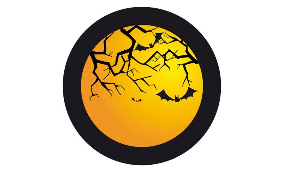 Posavasos de Halloween con murciélagos.