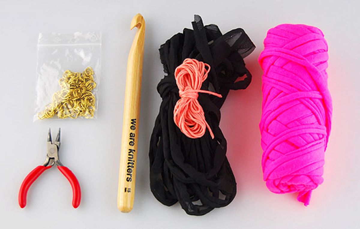 tejer collar trapillo cadenas p1