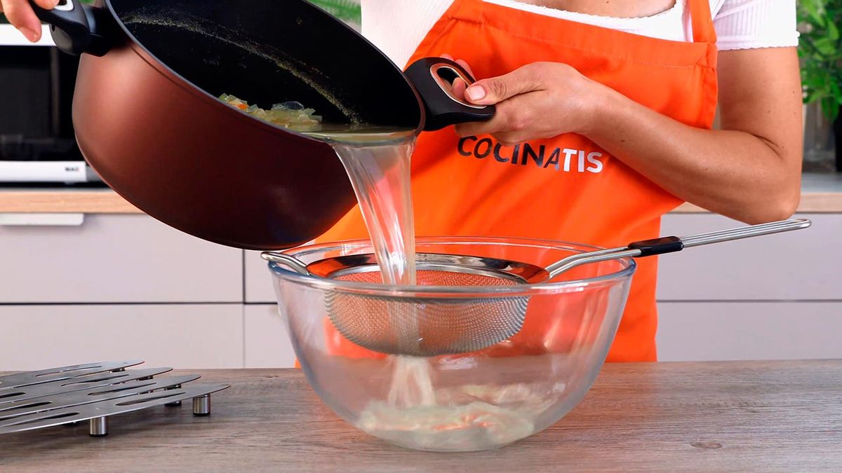 Receta de crema de marisco  paso 3