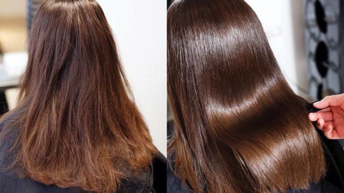 Diferencia de una melena tras realizarse un tratamiento para el pelo encrespado