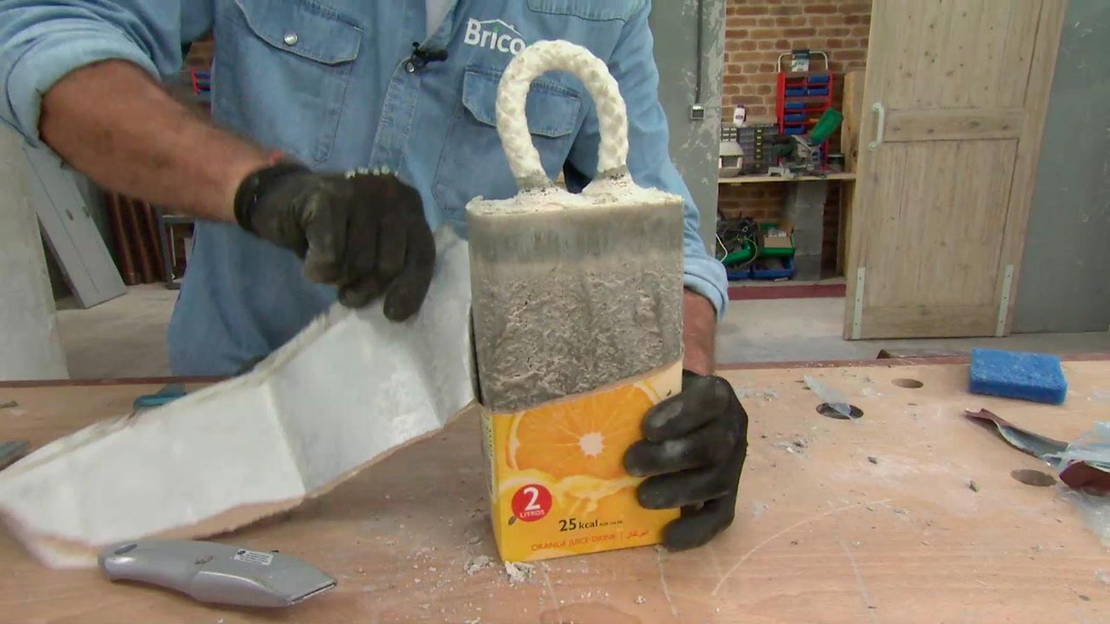 Como hacer topes de cemento para puertas paso 8 Como hacer topes de cemento para puertas paso 8