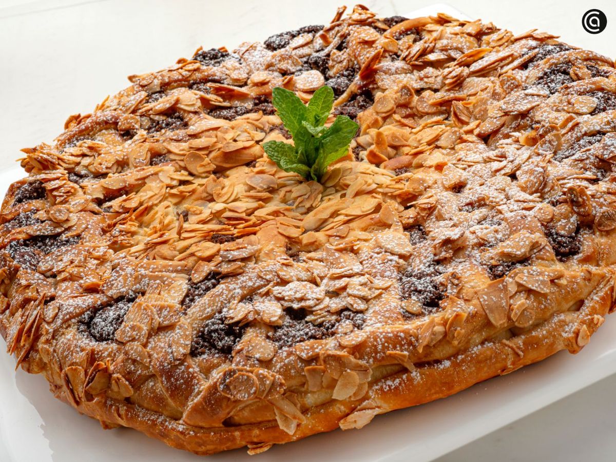 Tarta franchipán de cacao de Eva Arguiñano